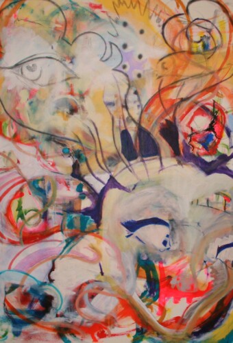 Comic Girl - 4ft x 3ft - SOLD