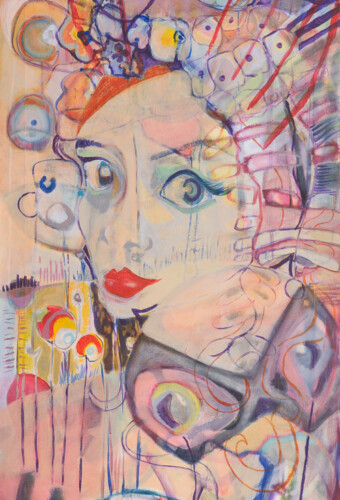 Folkgirl - 4ft x 2ft - SOLD