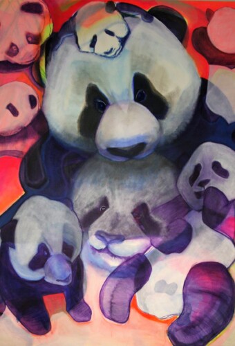 Pandamonium - 3ft x 3ft - SOLD