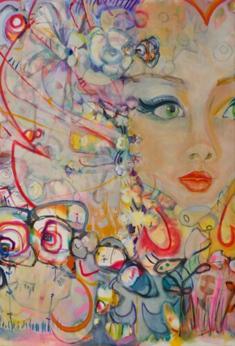 Spacegirl - 4ft x 3ft - SOLD